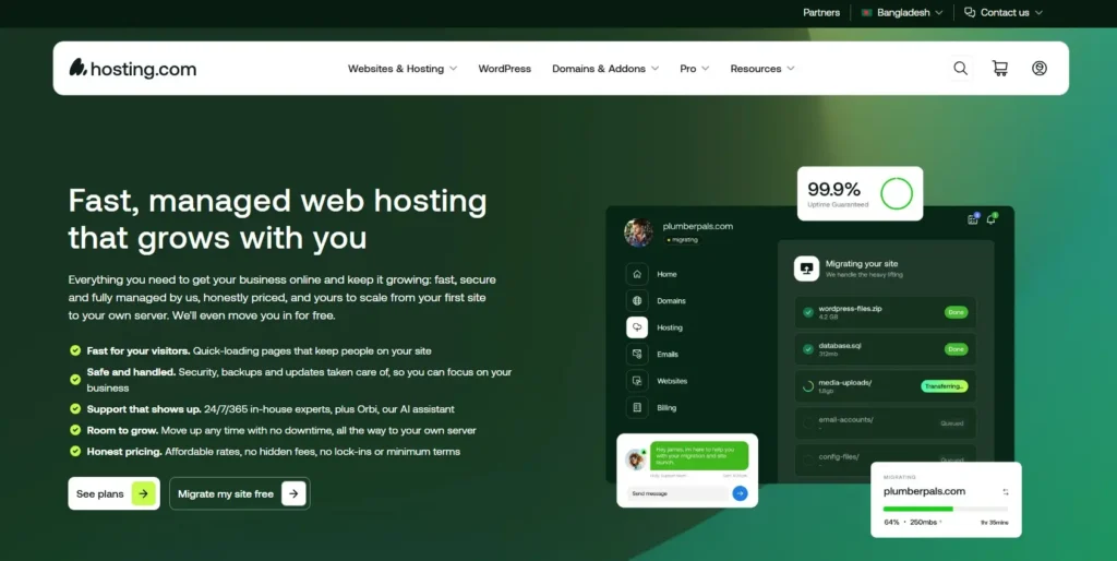 Hosting.com Best Web Hosting In Bangladesh